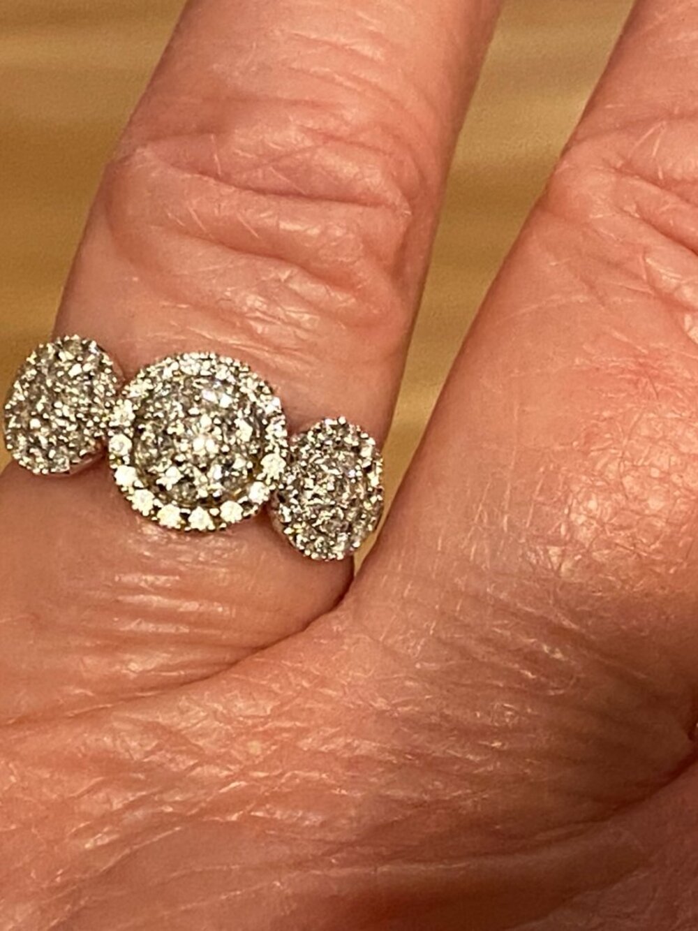 Gorgeous Bony Levy Diamonds Ring 18K Solid White Gold Size 7 Weight 5.6gr EUC